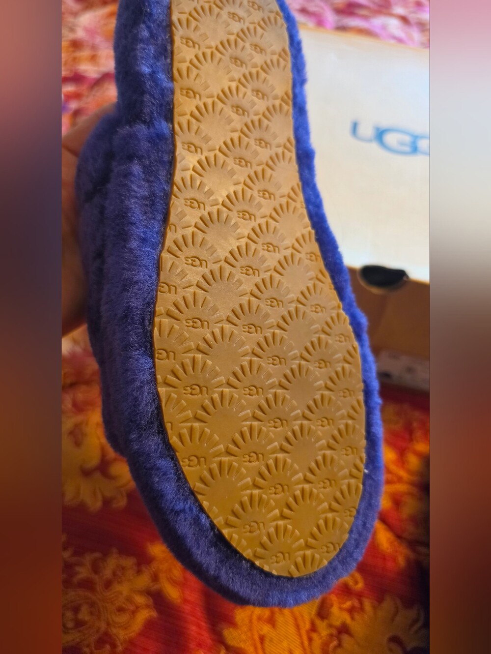 UGG Cozy Fuzz Slider in Purple Color - Picture 8 of 13